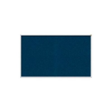 GHENT Ghent 4' x 10' Bulletin Board - Navy Vinyl Surface - Silver Frame AV410-195